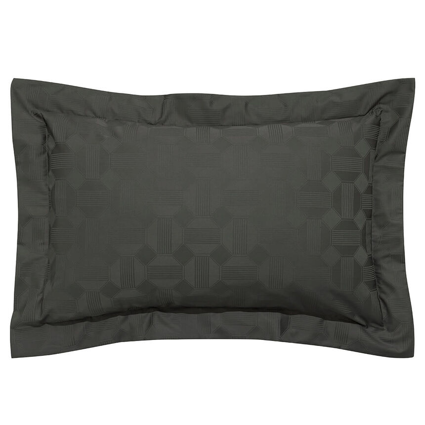 Taie d'oreiller Palacio Fusain 50X75 100% coton, , hi-res image number 1