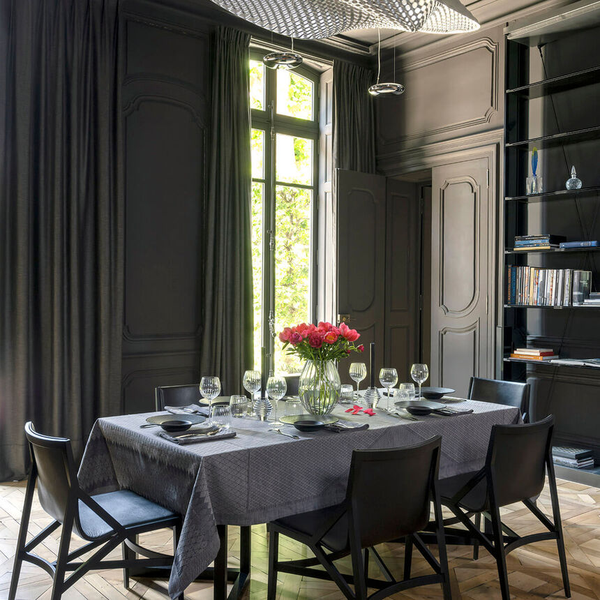 Nappe Club Meandres 150x150 89% coton / 11% lin, , hi-res image number 0