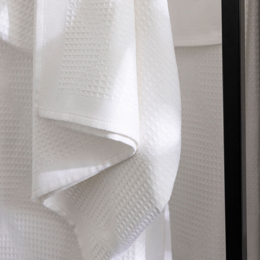 Serviette de toilette Pois de senteur Blanc 50x100 100% coton, , hi-res image number 4