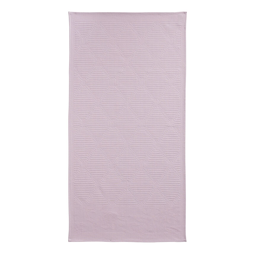 Serviette invit&eacute; Pois de senteur Rose 30x50 100% coton, , hi-res image number 3