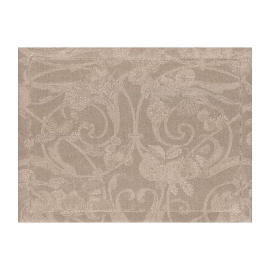Set de table Tivoli Poivre gris 50x38 100% lin, , hi-res image number 1