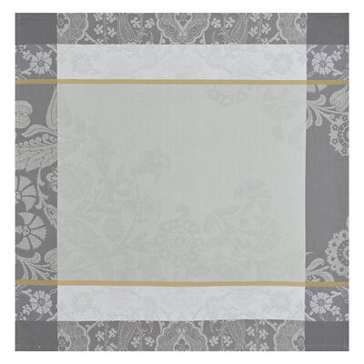 Serviette de table Voyage Iconique Zinc 58x58 100% coton