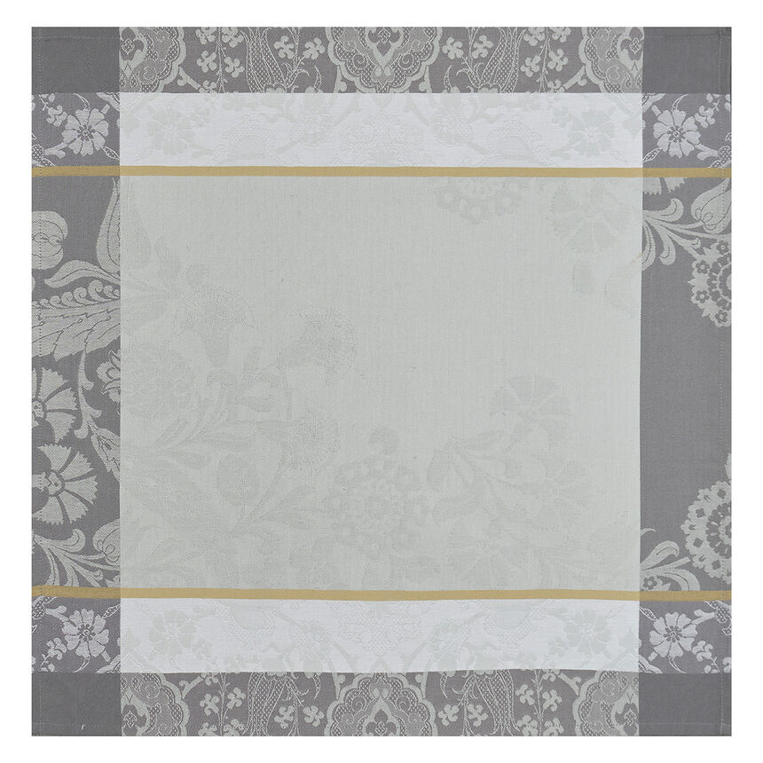 Serviette de table Voyage Iconique Zinc 58x58 100% coton, , hi-res image number 0