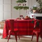 Petit Carré déco Hiver en Ecosse Kilt 120x120 100% coton, , hi-res image number 0