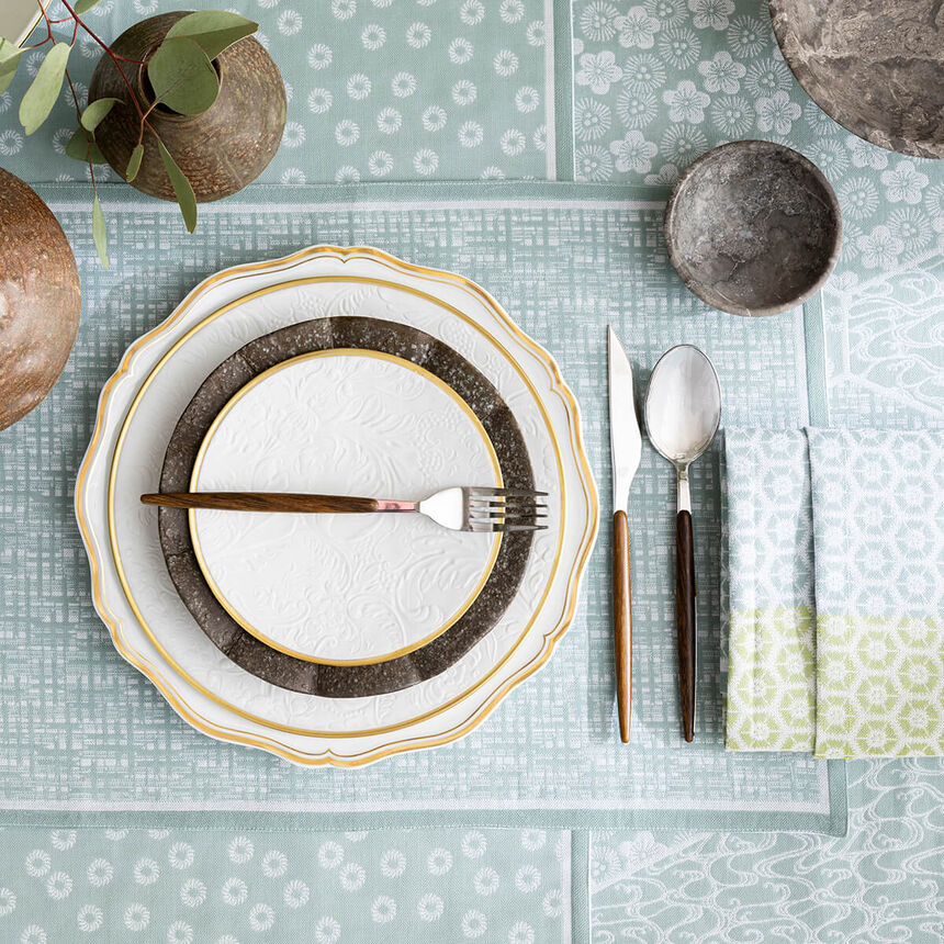 Set de table Wagara C&eacute;ladon 50x36 100% coton, , hi-res image number 0