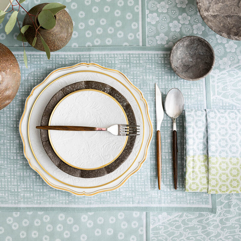 Set de table Wagara Céladon 50x36 100% coton, , hi-res image number 0