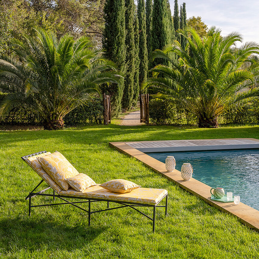 Matelas de sol Soleil Jaune 60x190 100% coton, , hi-res