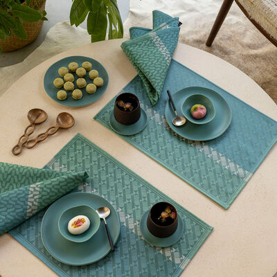 Set de table enduit Veine Graphique Coton