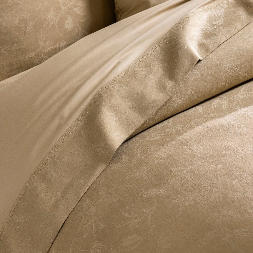 Drap plat Arabesque Sepia 240X300 50% coton - 50% lin, , hi-res image number 2