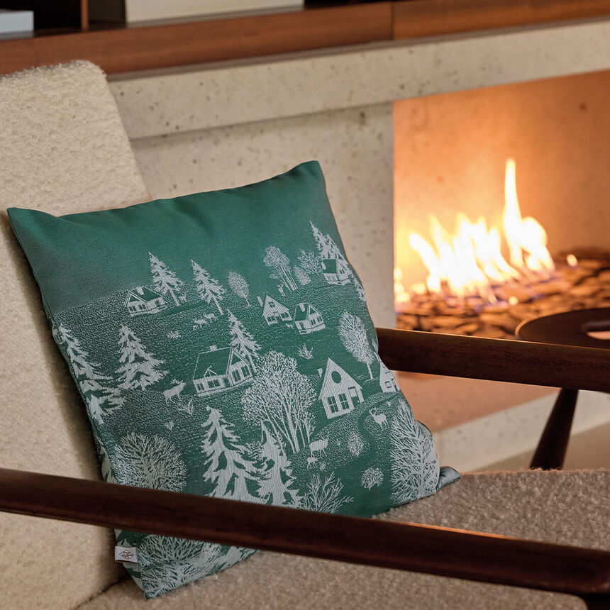 Housse de coussin Sous les &eacute;toiles Gui 40x40 100% coton, longues fibres, , hi-res image number 0