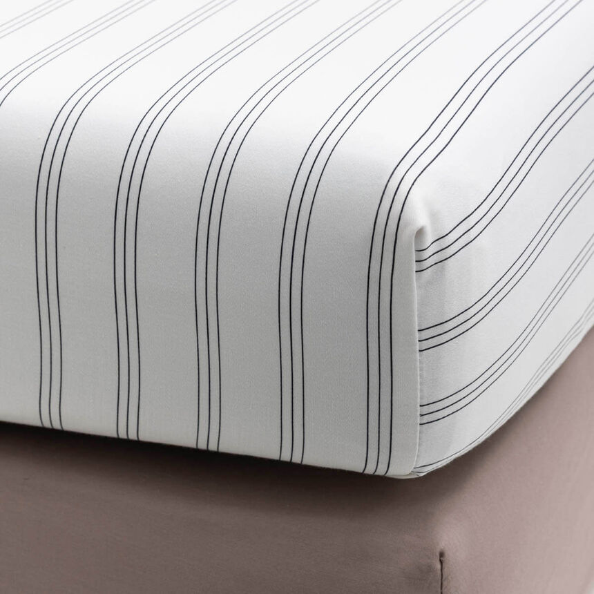 Drap housse Savile row Mayfair 100X200X35 100% coton, longues fibres, , hi-res image number 1