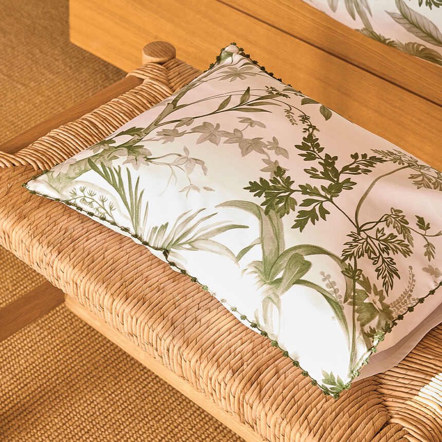 Taie d&eacute;corative  Jardin d'Eden Lierre 30X41 100% coton, , hi-res image number 0