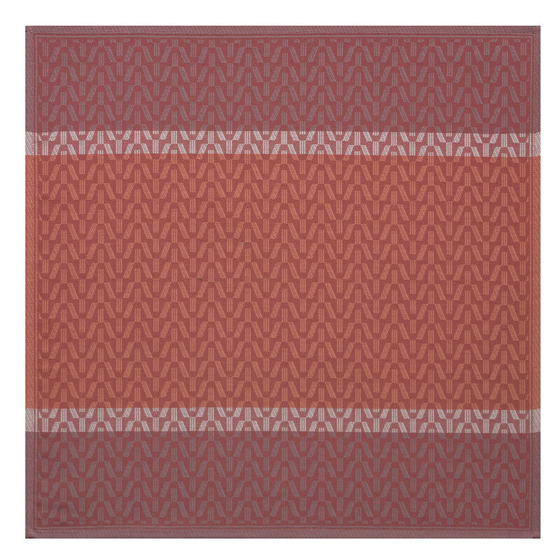 Serviette de table Veine Graphique Acajou 58x58 100% coton, , hi-res image number 0