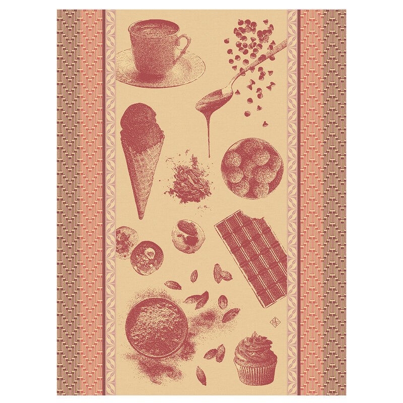 Torchon Chocolats - Recettes Rubis 60x80 100% coton, , hi-res image number 0