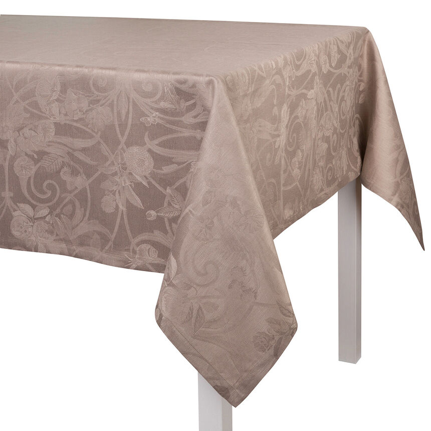 Nappe Tivoli Poivre gris 175x175 100% lin, , hi-res image number 0