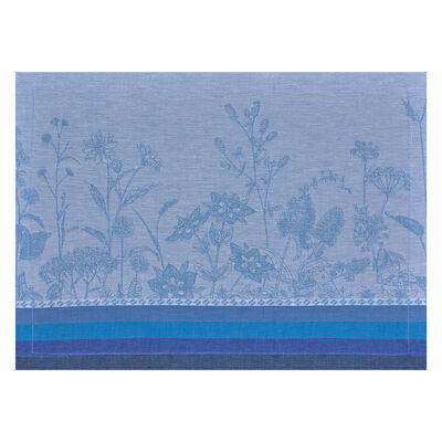 Set de table Instant Bucolique Bleuet 50x36 100% lin,  Set de table Instant Bucolique Bleuet 50x36 100% lin