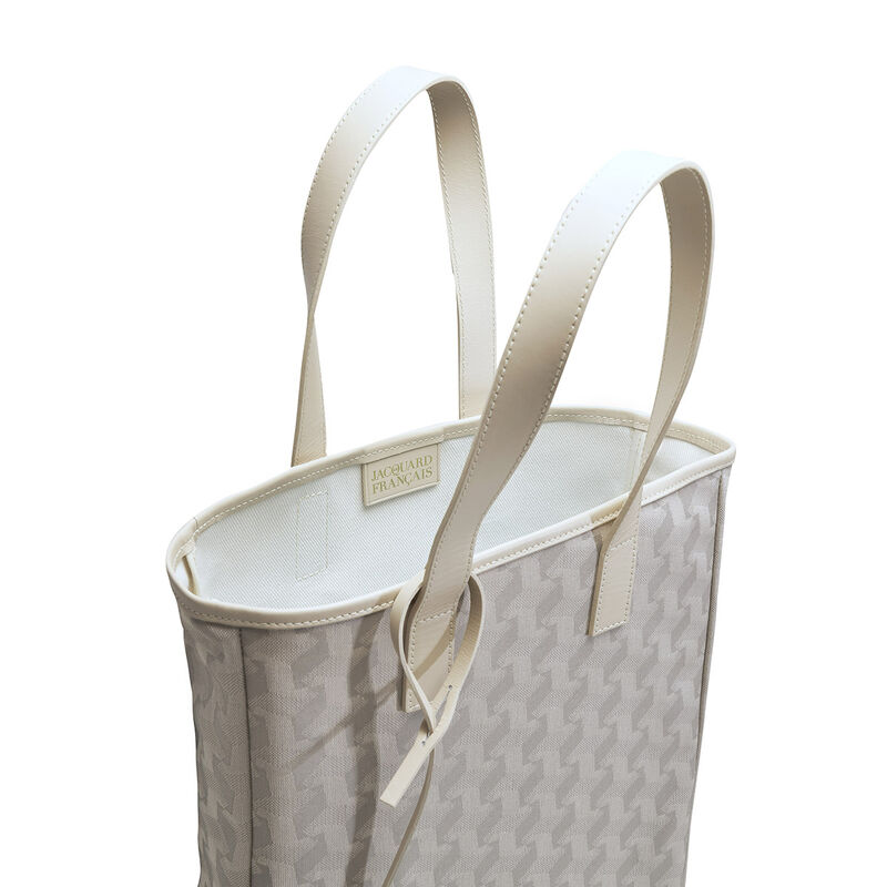 Cabas porté main Picto Beige 100% coton Enduction 80% acrylique / 20% polyuréthane . Garniture : Cuir de Bovin, , hi-res image number 3