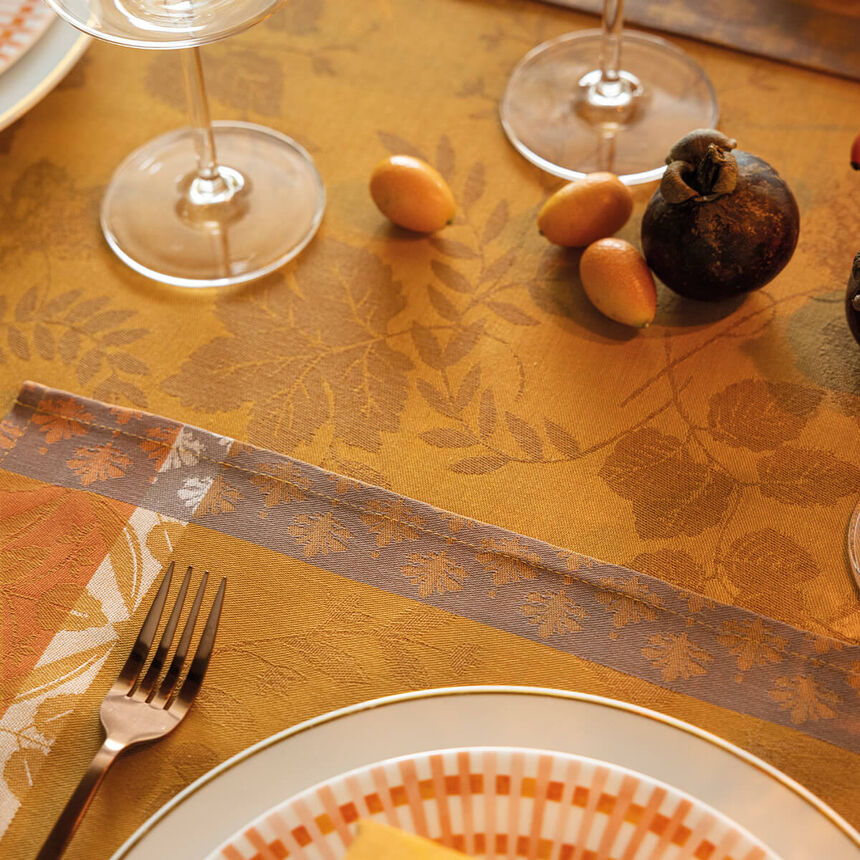Nappe Manor lane Coloquinte 175x175 100% coton, longues fibres, , hi-res image number 2