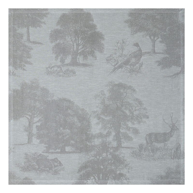 Serviette de table Souveraine Argent 58x58 100% lin, , hi-res image number 1