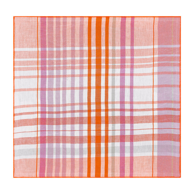 Serviette de table Brunch Pêche 52x52 100% lin, , hi-res image number 0