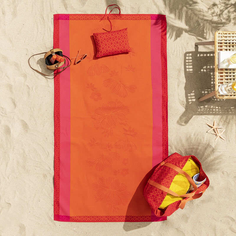 Drap de plage Monoï Capucine 100x200 100% coton, , hi-res