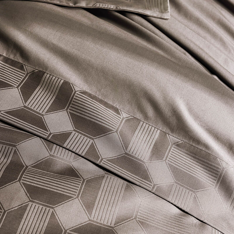 Drap plat Palacio Fusain 240X300 100% coton, , hi-res image number 1