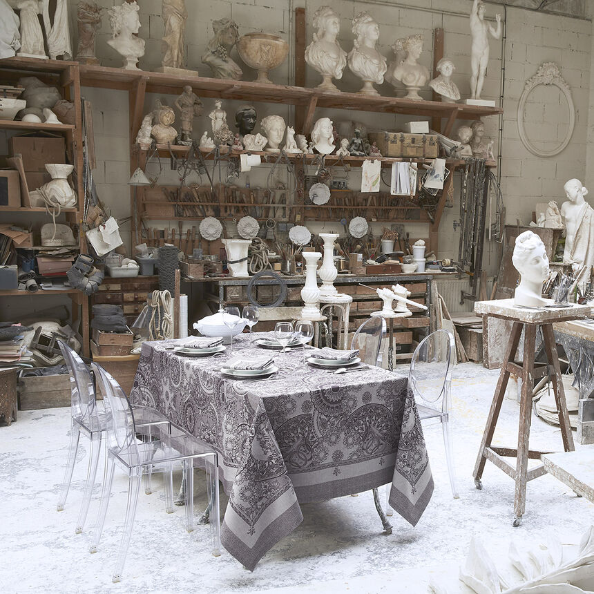 Nappe Porcelaine Kaolin &Oslash;210 100% coton, , hi-res image number 2