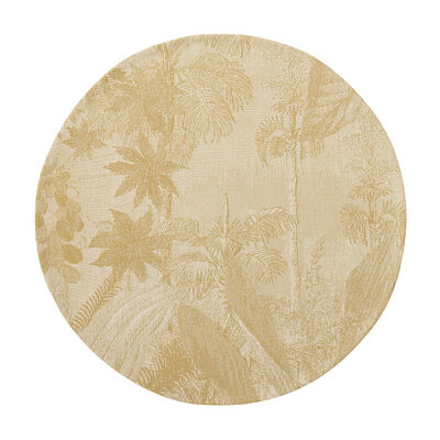 Set de table enduit Sinharâja Enduit Fauve Ø38 100% coton,  Set de table enduit Sinharâja Enduit Fauve Ø38 100% coton
