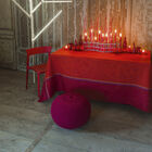 Petit Carré déco Contes d'hiver Airelle 120x120 50% coton - 50% lin, , hi-res image number 0