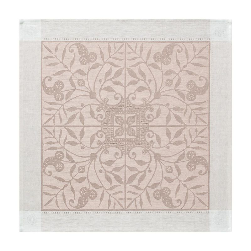 Serviette de table Venezia Beige cendré 58x58 100% lin, , hi-res image number 0