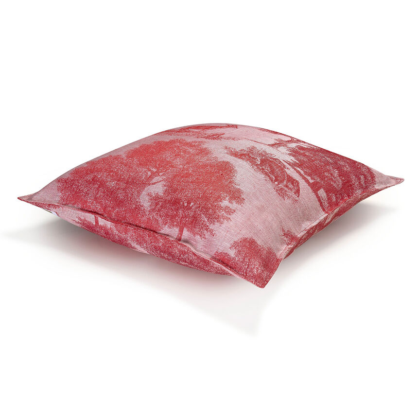 Housse de coussin Souveraine  Carmin 50x50 100% lin, , hi-res image number 2