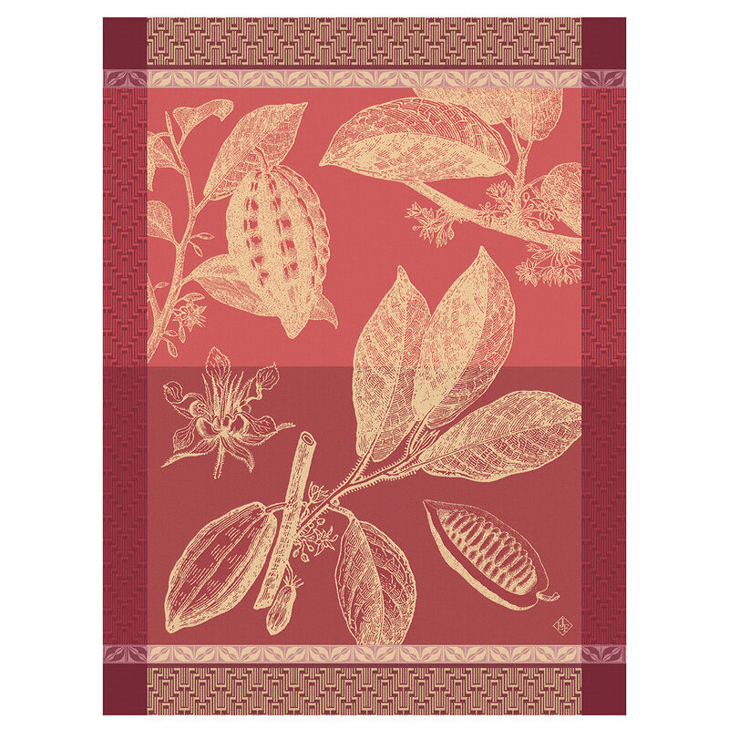 Torchon Chocolats - Fève Rubis 60x80 100% coton, , hi-res image number 0