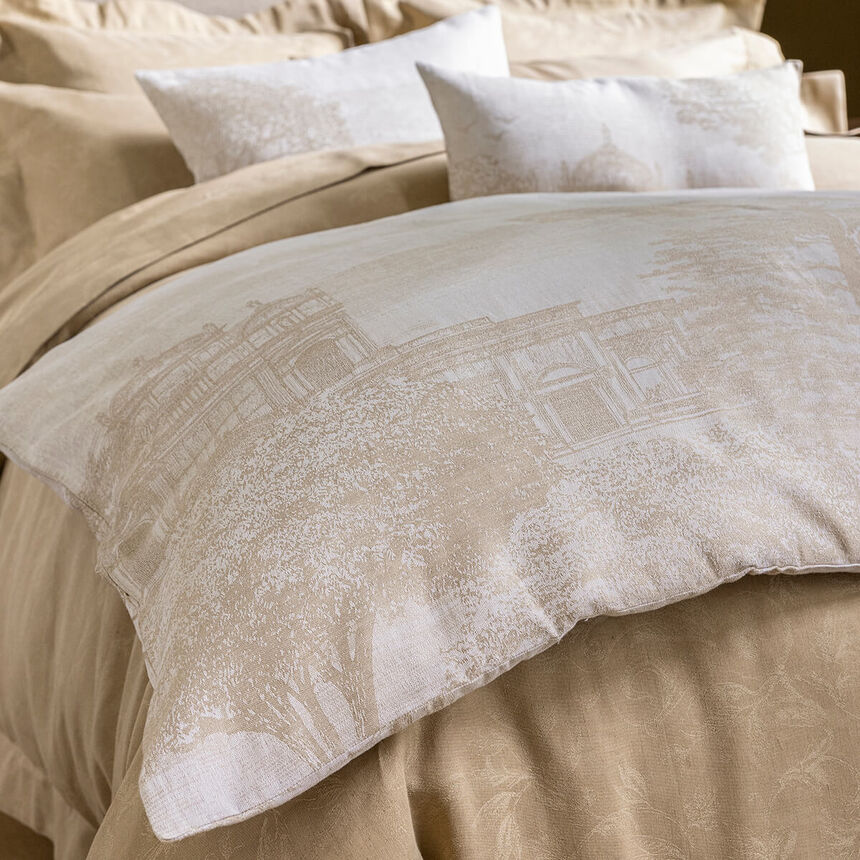 Housse de courtepointe Symphonie S&eacute;pia 90X180 50% coton - 50% lin, , hi-res image number 3