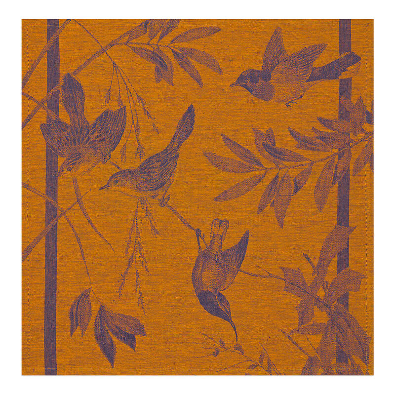 Serviette de table Volière Nocturne 58x58 100% lin, , hi-res image number 1