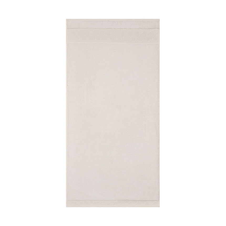 Serviette invit&eacute; Caresse Ivoire 30x50 100% coton, , hi-res image number 1