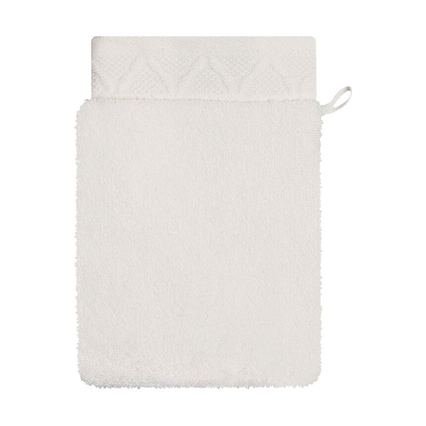 Gant de toilette Caresse Ivoire 15x22 100% coton, , hi-res image number 0