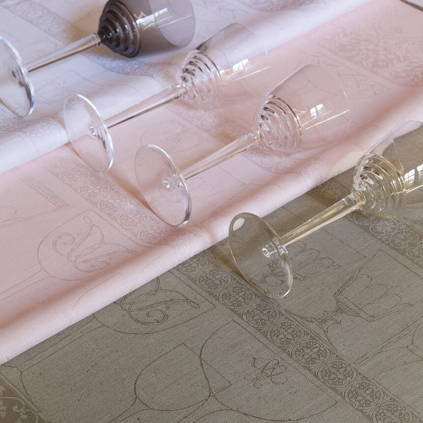 Torchon essuie-verres Cristal Poivre gris 60x80 100% lin, , hi-res image number 0