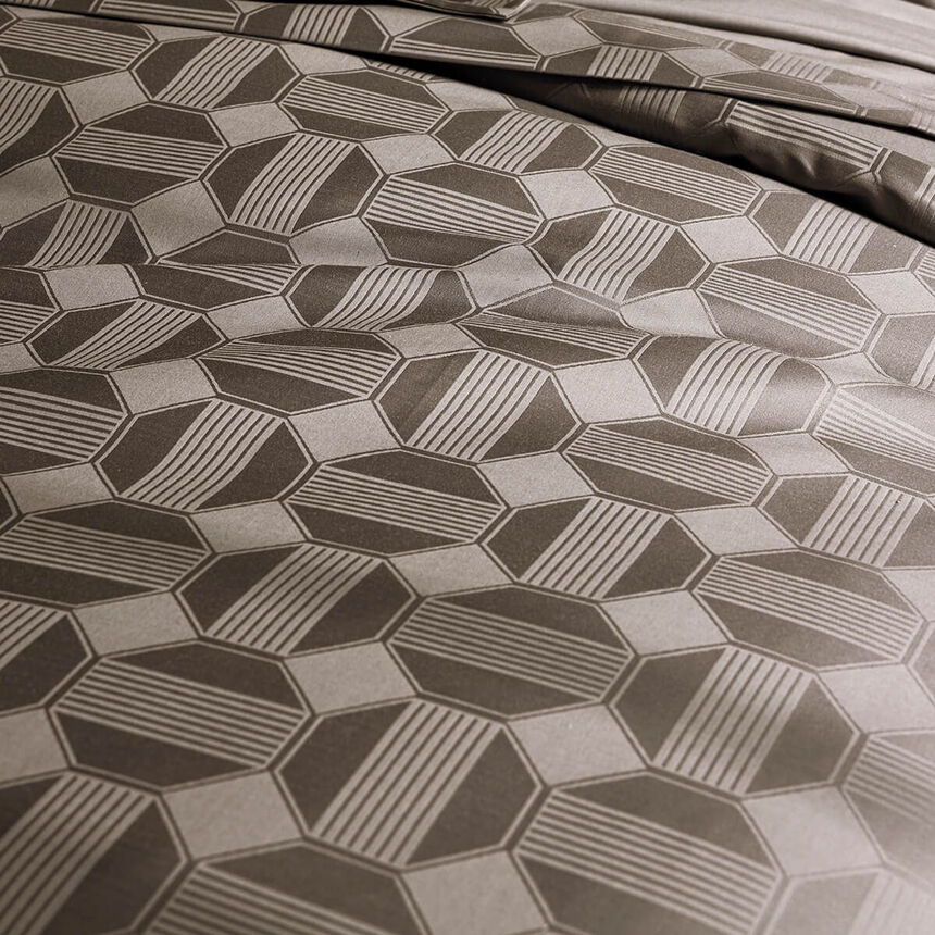 Housse de couette  Palacio Fusain 135X200 100% coton, , hi-res image number 3