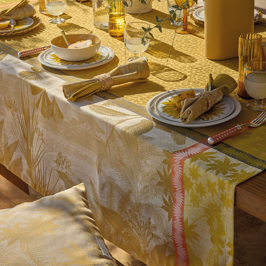 Serviette de table Sinhar&acirc;ja Fauve 50x50 100% coton, , hi-res image number 4