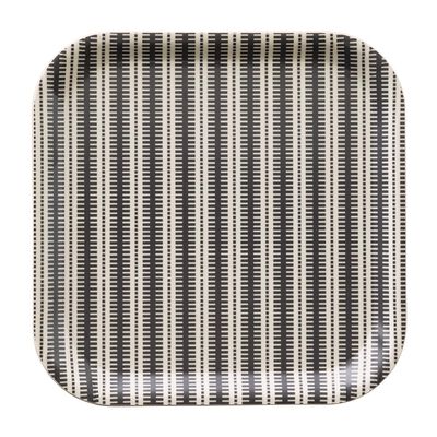 Plateau Dune Rayures Bois