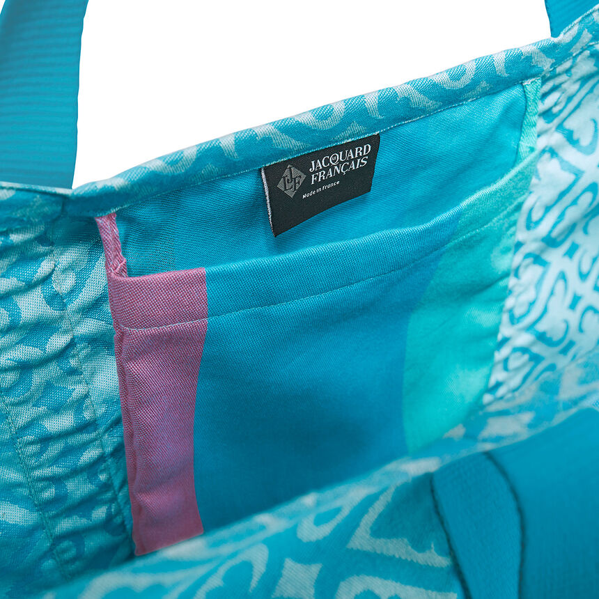 Sac de plage Mono&iuml; Lagon 76x54 100% coton, , hi-res image number 2