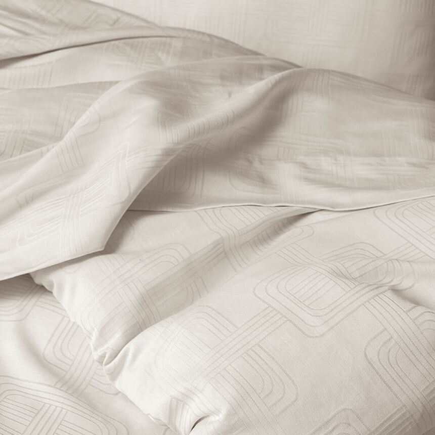 Drap de lit H&ocirc;tel particulier Stuc 240X300 50% coton - 50% lin, , hi-res