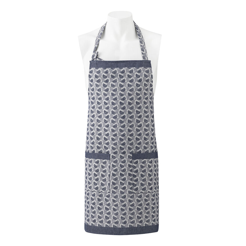 Tablier Empreintes Cobalt 80x96 100% coton, , hi-res image number 0