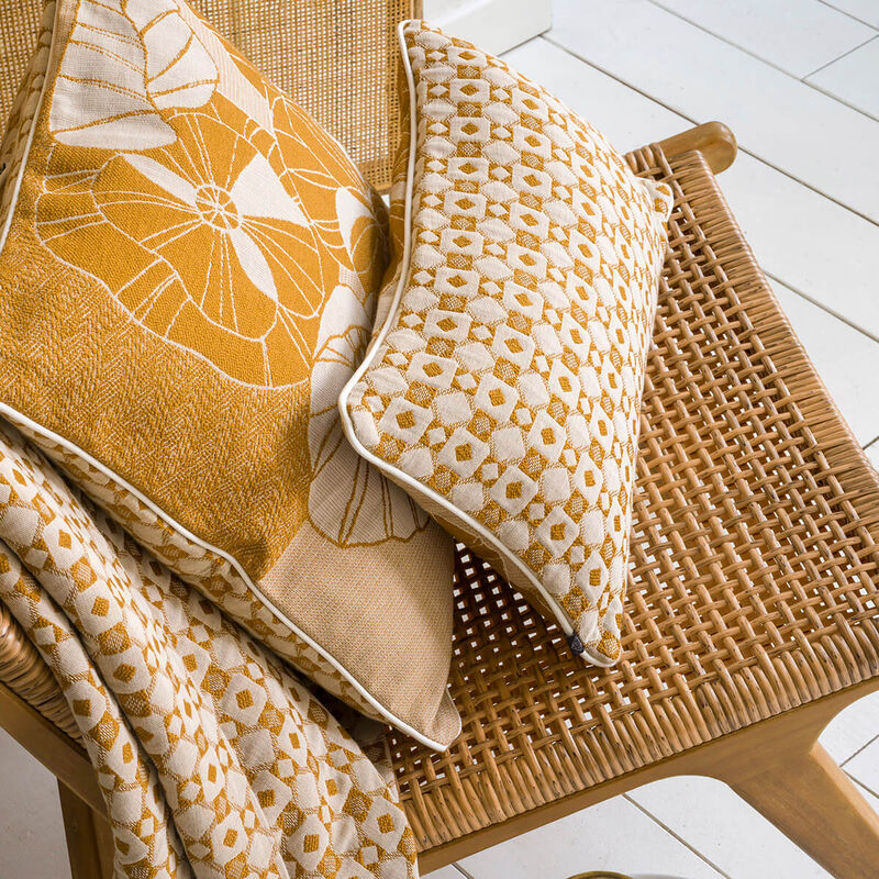 Plaid Obsession Canelle 150x190 98% coton / 2% polyamide, , hi-res image number 0