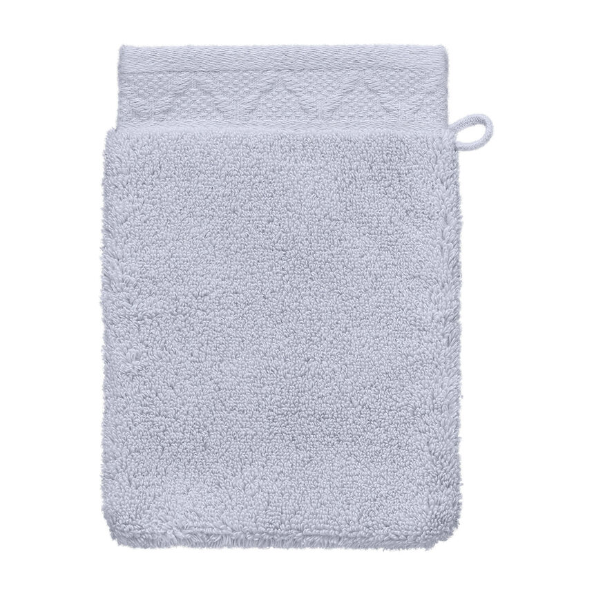 Gant de toilette Caresse Voile gris&eacute; 15x22 100% coton, , hi-res image number 0