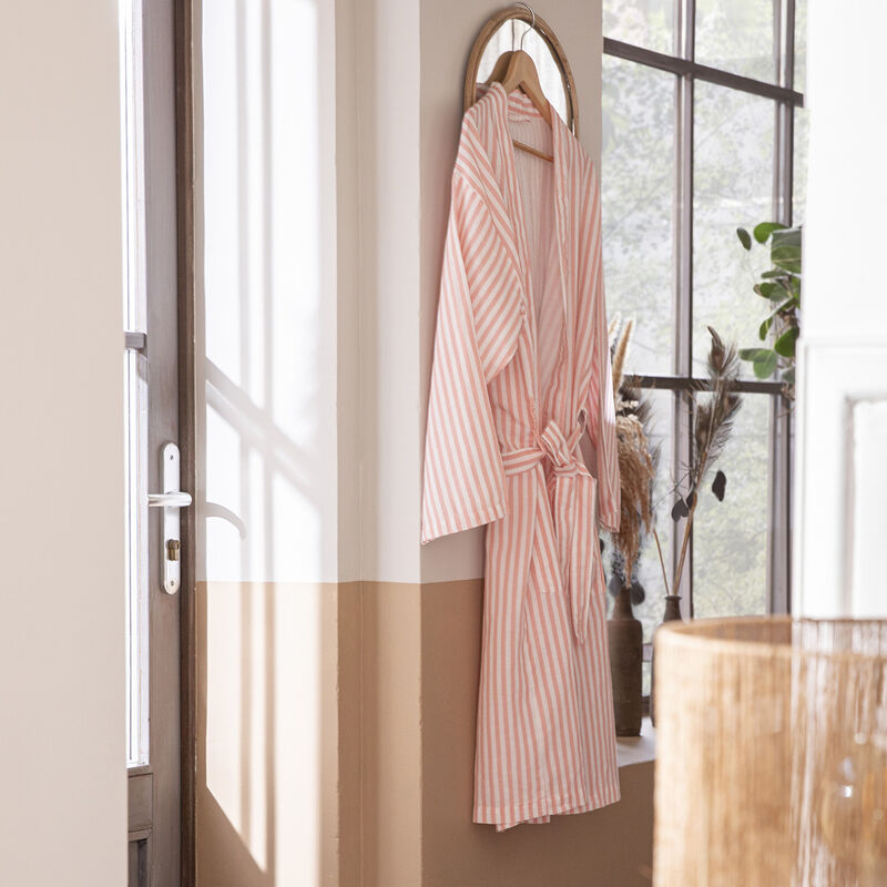 Kimono Nuances Blanc XS/S 50% coton - 50% lin, , hi-res