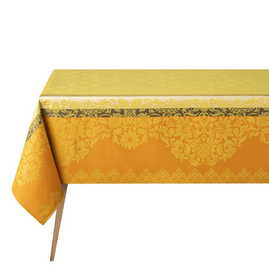 Nappe enduite Mumbai Enduit Safran 150x260 100% coton, , hi-res image number 1
