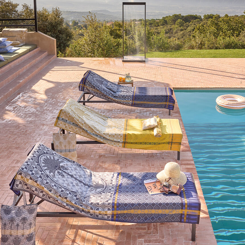 Drap de plage Palmeraie D&eacute;sert 100x200 100% coton, , hi-res image number 0