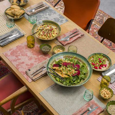Set de table enduit Casual Flower Lin,  Set de table enduit Casual Flower Lin