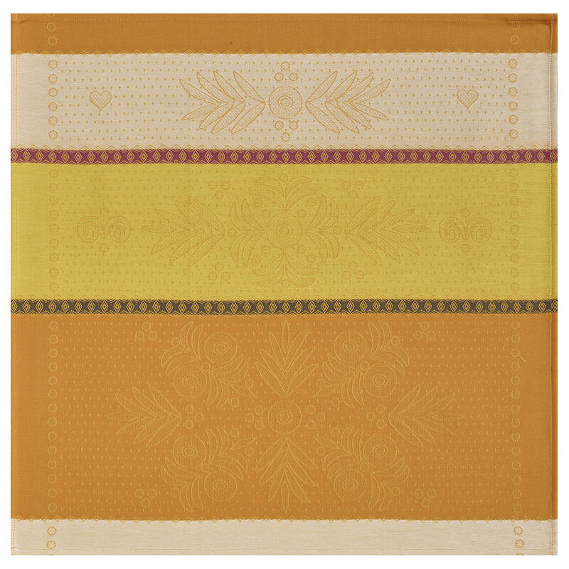 Serviette de table Vent d'ouest Miel 58x58 100% coton, , hi-res image number 0